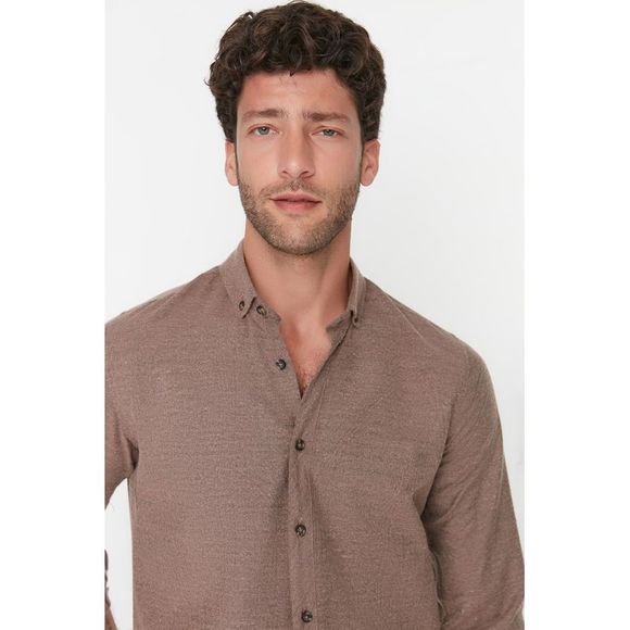 NWT Trendyol Men Slim Button placket Woven Shirt - Picture 4 of 9